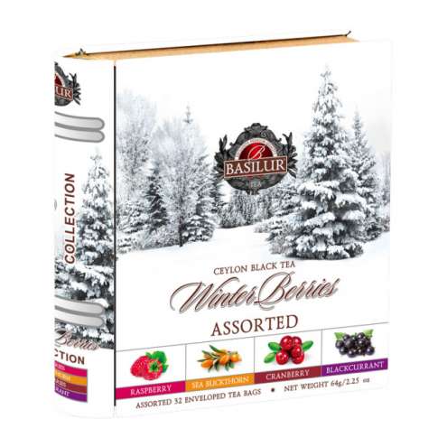 BASILUR Winter Berries Book Assorted plech 32x2g